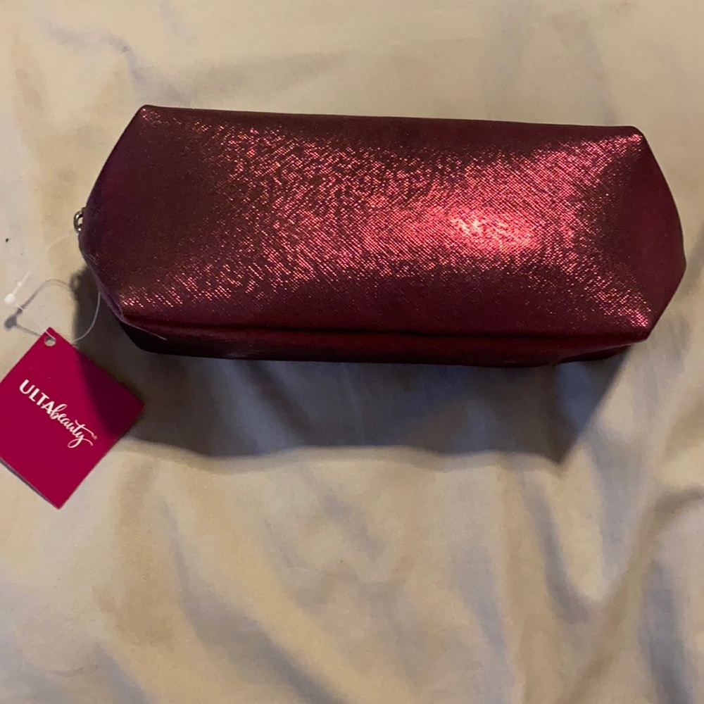 Metallic cosmetic bag
